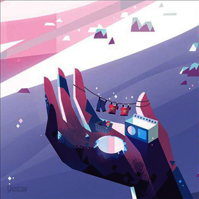 O.S.T. - Steven Universe: Complete Vol. 1 (스티븐 유니버스) (Ltd. Ed)(Oversize Item Split)(Colored 10-Inch Vinyl)(4LP Set)