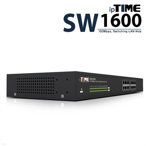 ipTIME 16Ʈ Ī  SW1600 (Ʈ / 19ǥط / 100Mbps / Realtek Ĩ / LED)