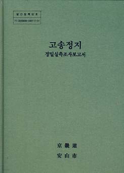 고송정지 정밀실측조사보고서