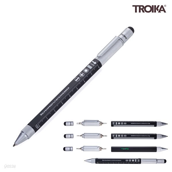 [TROIKA] CONSTRUCTION PROFIL+ 멀티태스킹 볼펜 블랙 (PIP27/BK)