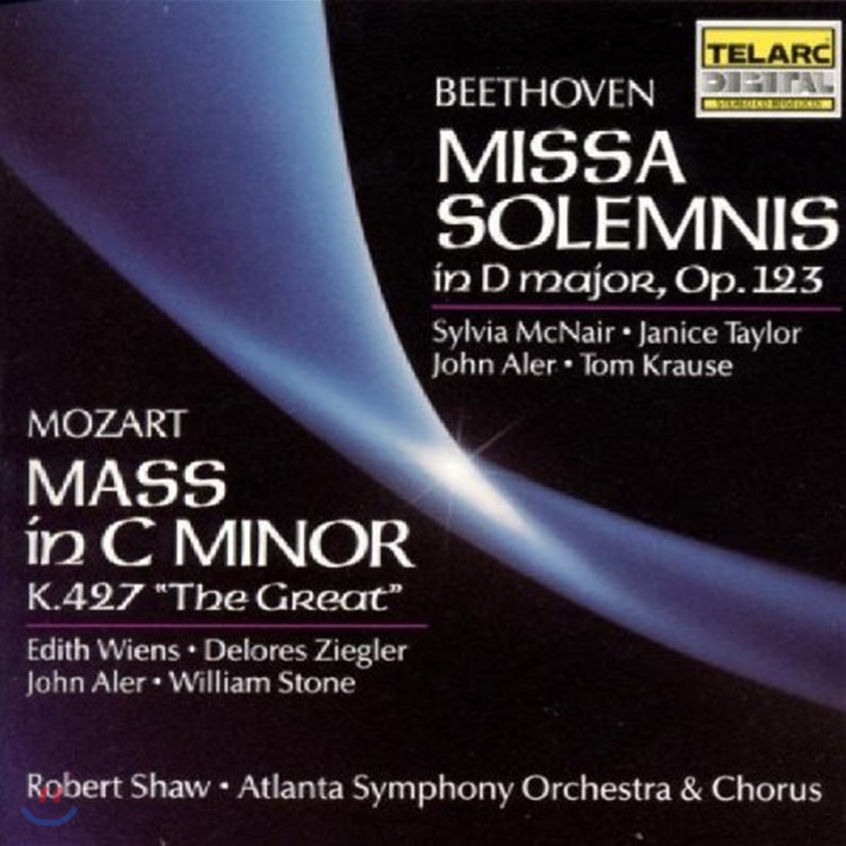 Robert Shaw / Sylvia McNair 베토벤: 장엄미사 / 모차르트: 대미사 (Beethoven: Missa Solemnis Op.123 / Mozart: Mass in C minor K.427 &#39;The Great&#39;)