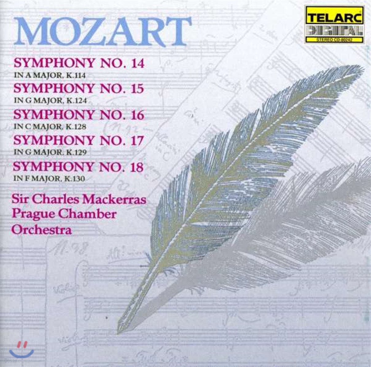 Charles Mackerras 모차르트: 교향곡 14, 15, 16, 17, 18번 (Mozart: Symphonies K.114, 124, 128, 129 & 130)