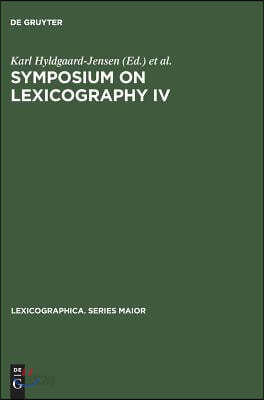 Symposium on Lexicography IV