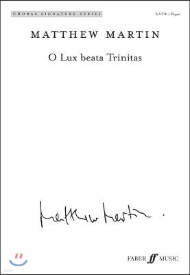 O Lux Beata Trinitas: Satb, Choral Octavo