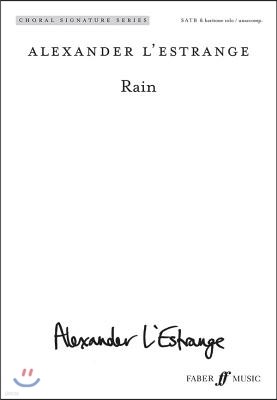 Rain: Satb, Choral Octavo