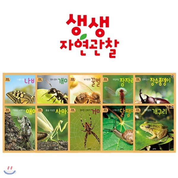 생생자연관찰 - 곤충과 작은동물세트 (본책10권+워크북10권)