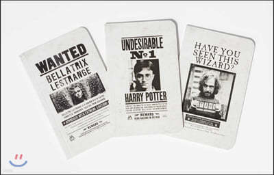 Harry Potter: Wanted Posters Pocket Notebook Collection (Set of 3)