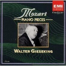 Walter Gieseking - Mozart : Piano Pieces (일본수입/미개봉/toce3151)