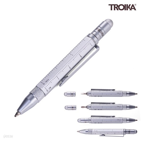 [TROIKA] CONSTRUCTION LILIPUT 멀티태스킹 미니볼펜 실버 (PIP25/SI)