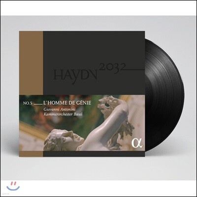 Kammerorchester Basel,Giovanni Antonini — Giovanni Antonini 하이든 2032 프로젝트 5집 - 교향곡 80번, 81번 & 19번 (L'Homme de Genie - Haydn: Symphonies) 앨범 커버