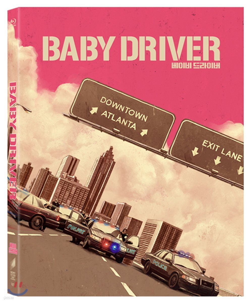 베이비 드라이버 (2Disc 풀슬립케이스 스틸북 한정판) : 블루레이