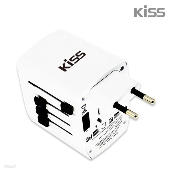 Kiss YM-128 여행용 멀티 어댑터/USB/고속충전/돼지코