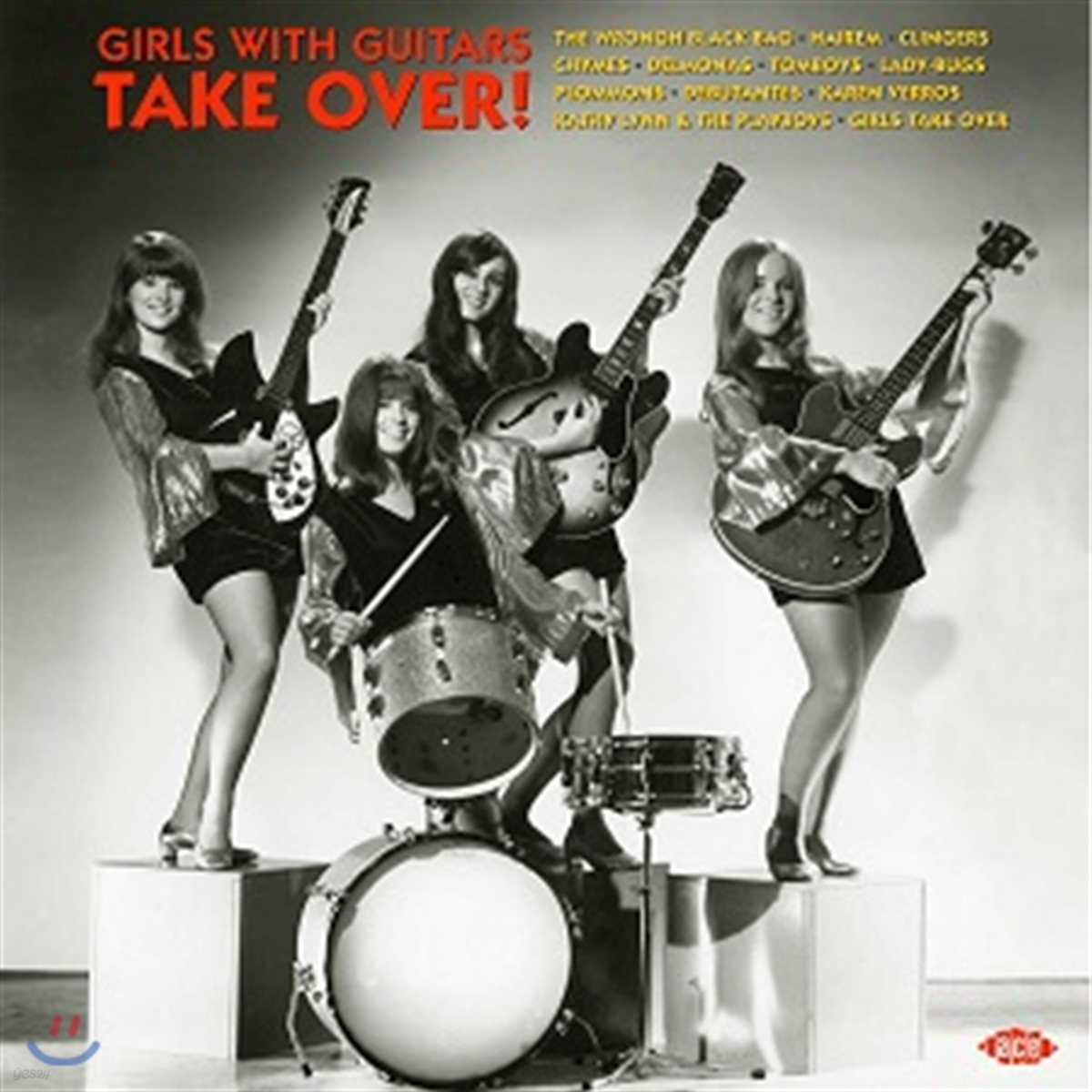 1960-70년대 여성 록 그룹의 음악 컬렉션 (Girls With Guitars Take Over) [토마토 레드 컬러 LP]