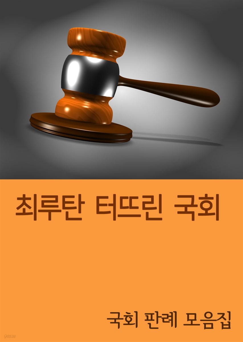 최루탄 터뜨린 국회 : 국회 판례 모음집