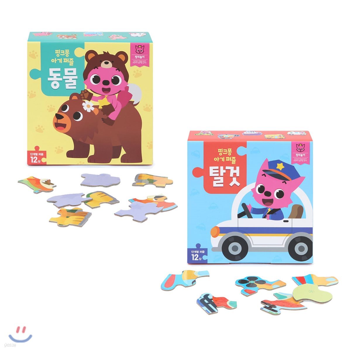 핑크퐁 아기 퍼즐 2종 세트