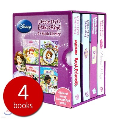 Disney Little First Look and Find 4-Book Library