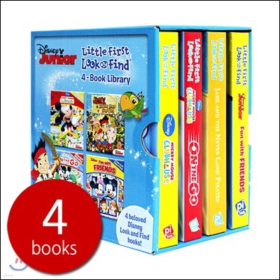 Disney Junior Little First Look and Find 4-Book Library