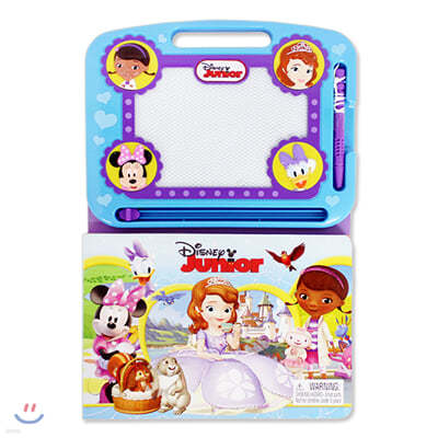 Disney Junior Girls Learning Series with Magnetic Drawing Pad