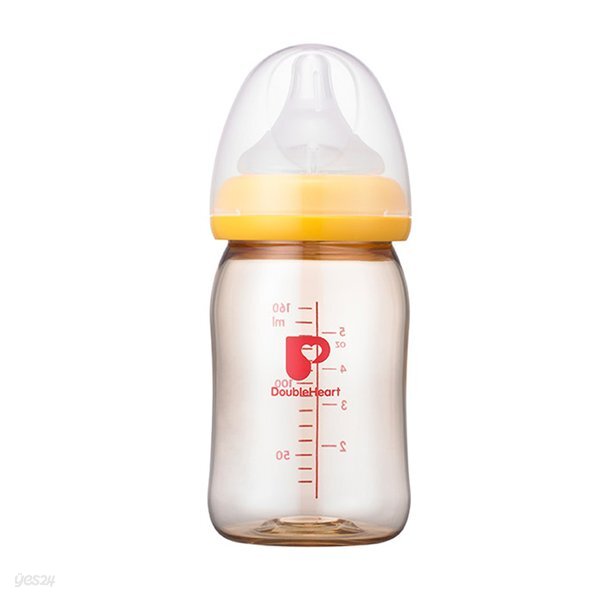 [더블하트/무료배송] 모유실감 PPSU젖병 160ml (SS사이즈,오렌지)