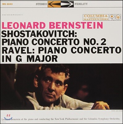 Leonard Bernstein,Leonard Bernstein,New York Philharmonic,Columbia Symphony Orchestra,Dmitri Shostakovich,Mau — Leonard Bernstein 쇼스타코비치: 피아노 협주곡 2번 / 라벨: 피아노 협주곡 G장조 (Shostakovitch & Ravel: Piano Concertos) 앨범 커버