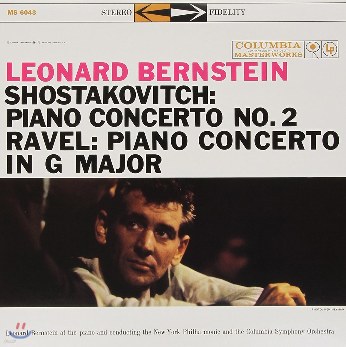 Leonard Bernstein 쇼스타코비치: 피아노 협주곡 2번 / 라벨: 피아노 협주곡 G장조 (Shostakovitch & Ravel: Piano Concertos) [LP]
