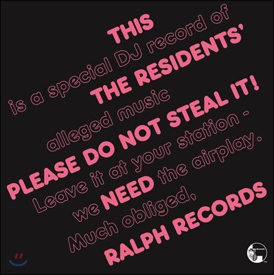 The Residents — Please Do Not Steal It 앨범 커버