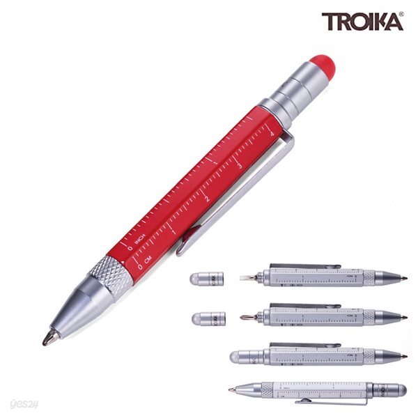 [TROIKA] CONSTRUCTION LILIPUT 멀티태스킹 미니볼펜 레드 (PIP25/RD)