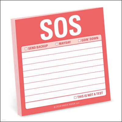 Knock Knock SOS Sticky Note