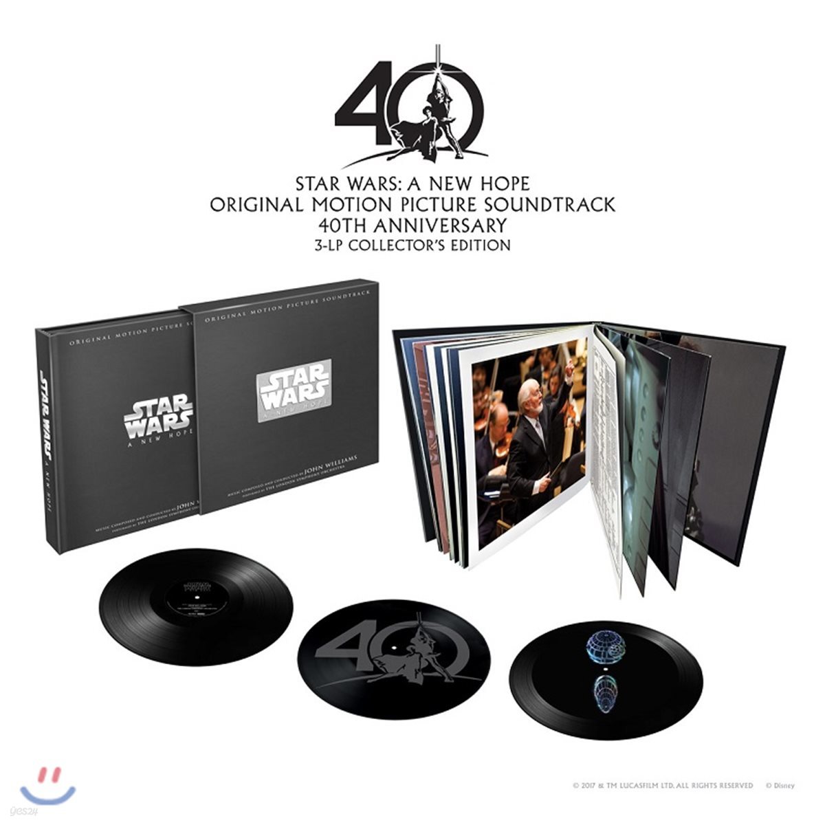 스타워즈 4: 새로운 희망 영화음악 (Star Wars IV: A New Hope OST by John Williams 존 윌리엄스) [3 LP]