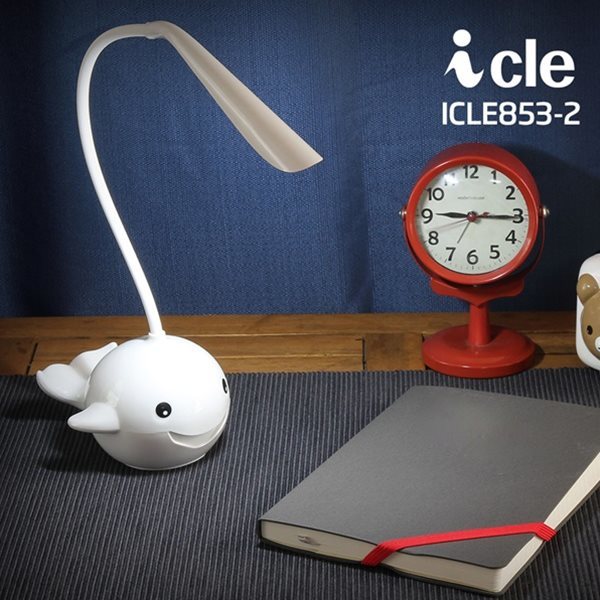 LED스탠드 책상 돌고래 휴대용 아이클 ICLE853-2