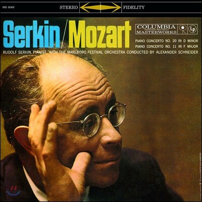 The Marlboro Festival Orchestra, Alexander Schneider — Rudolf Serkin 모차르트: 피아노 협주곡 11, 20번 (Mozart: Piano Concertos K.413, 466) 앨범 커버