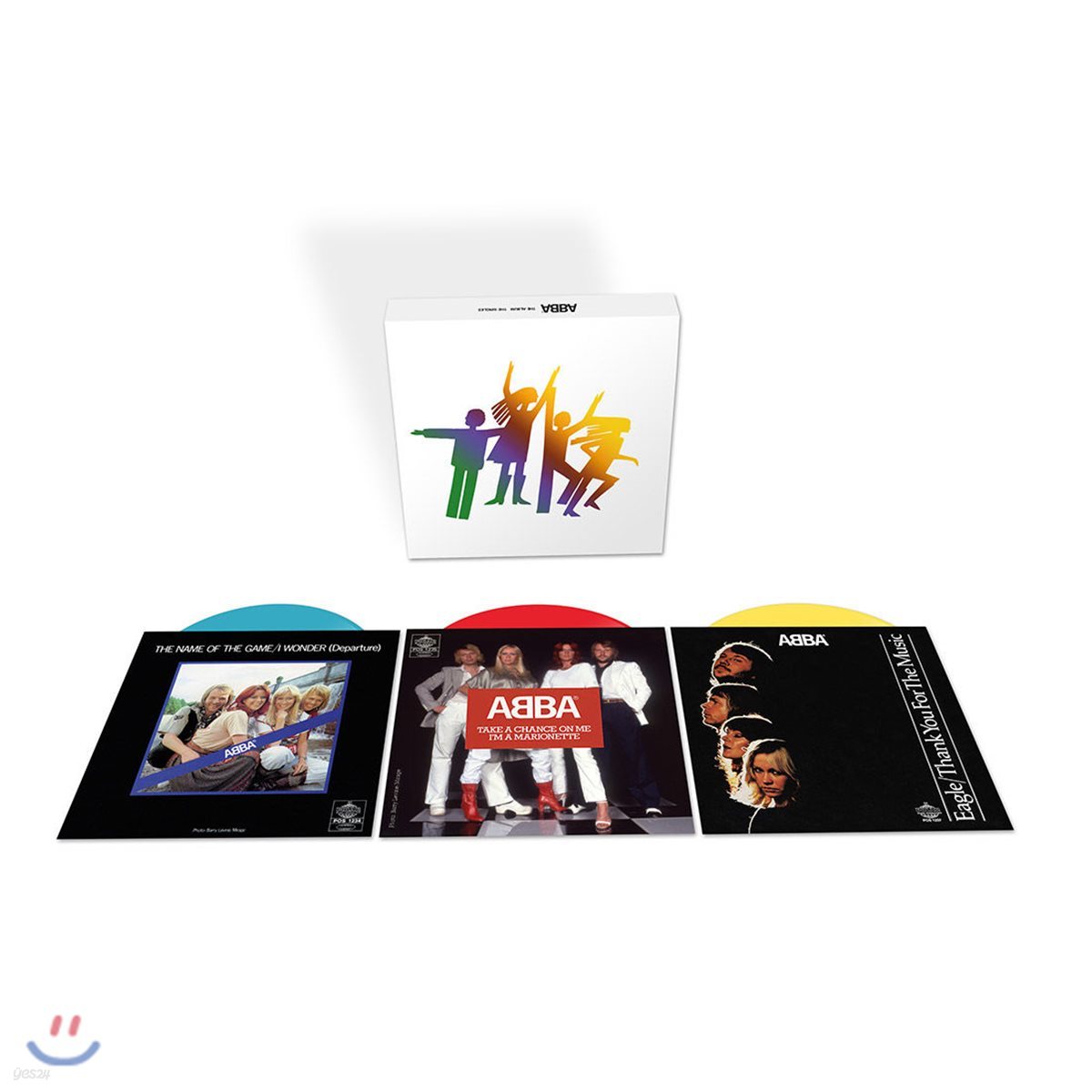 Abba - The Singles Coloured Vinyl Box 아바 7인치 싱글 박스 모음집 [블루, 레드, 옐로우 컬러 3 LP]