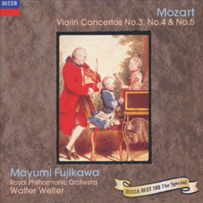 Ʈ: ̿ø ְ 3, 5 (Mozart: Violin Concertos No.3 K.216 & No.4 K.218 & No.5 K.219) (Ltd. Ed)(Ϻ)(CD) - Mayumi Fujikawa