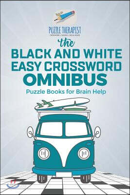 The Black and White Easy Crossword Omnibus Puzzle Books for Brain Help
