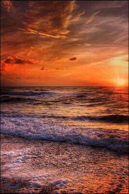 Beautiful Red Sunset in Denmark Journal: Take Notes, Write Down Memories in this 150 Page Lined Journal
