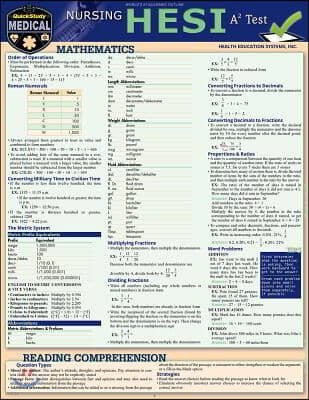 Nursing Hesi A2: A Quickstudy Laminated Reference & Study Guide