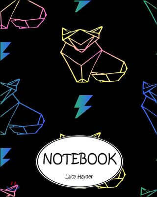 Notebook: Dot-Grid, Graph Grid, Lined, Blank Paper: Fox 2: Journal Diary, 110 pages, 8" x 10"