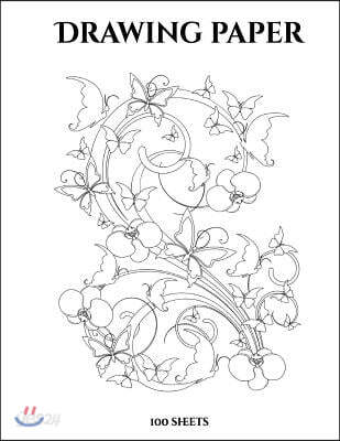 Drawing Paper: A sketchbook with over 100 high quality sheets of large sized (8.5 inch by 11.0 inch) drawing paper
