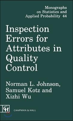 Inspection Errors for Attributes in Quality Control