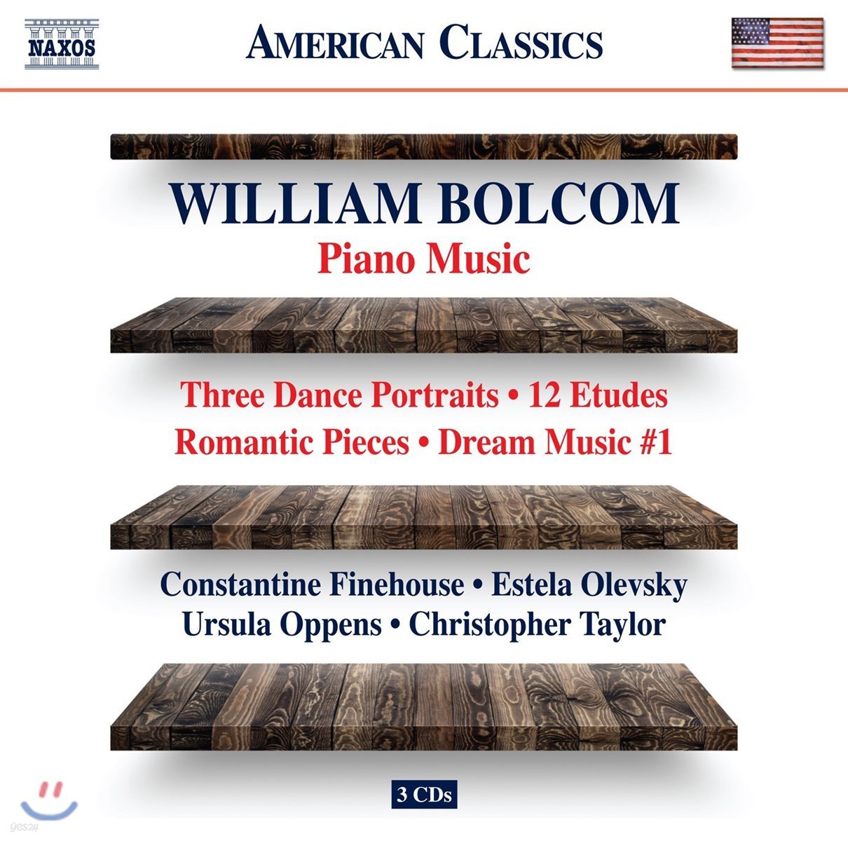 Constantine Finehouse 윌리엄 볼컴: 피아노 독주 작품집 (William Bolcom: Piano Music - Three Dance Portraits, 12 Etudes)