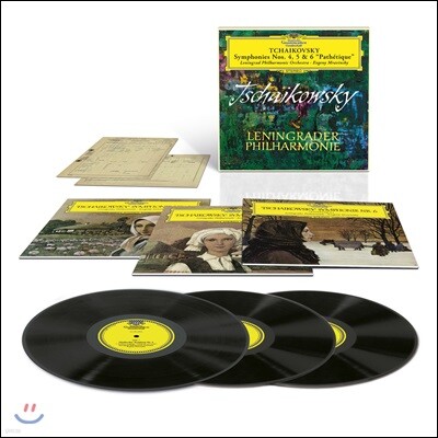 Leningrad Philharmonic Orchestra,Evgeny Mravinsky,Piotr I. Tchaikovsky — Evgeny Mravinsky 차이코프스키: 교향곡 4, 5, 6번 '비창' (Tchaikovsky: Symphonies Nos.4-6 'Pathetique') 앨범 커버