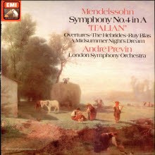 [LP] Andre Previn - Mendelssohn : Symphony No.4 in A 'Italian' (/asd3763)