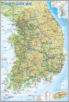 Tourist Map-전국관광안내도 영문 (코팅 원지-부착용)