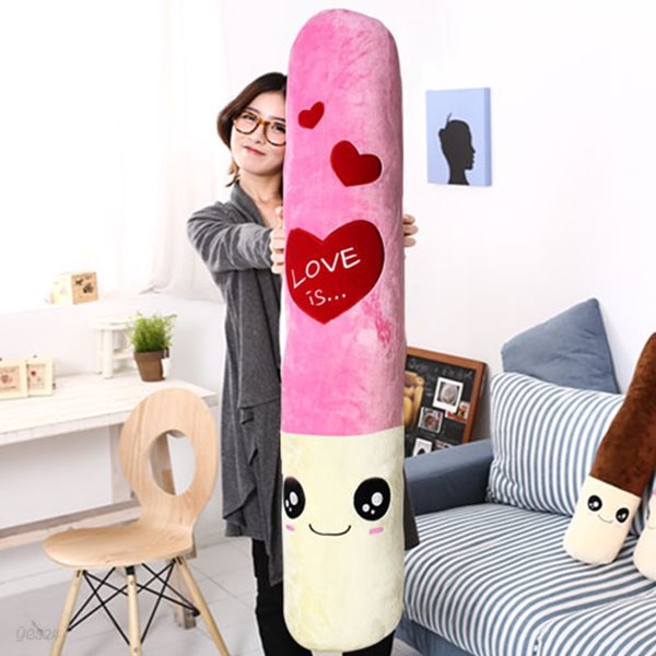 스킨110cm 커버분리 막대과자 쿠션_핑크