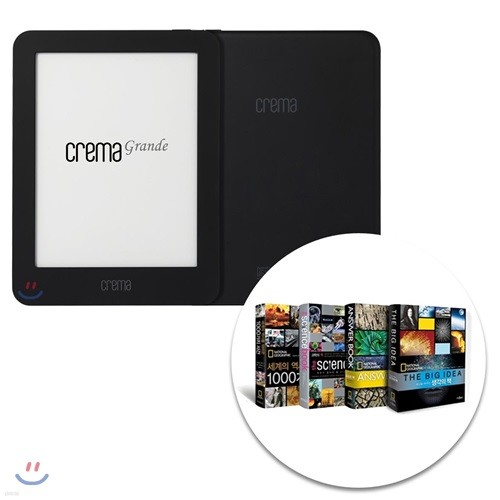 예스24 크레마 그랑데 (crema grande) : 블랙 + New 내셔널지오그래픽 세상의 모든 지식 4종 eBook 세트