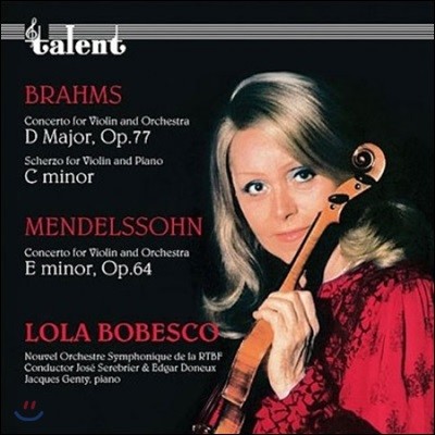 Lola Bobesco  / ൨: ̿ø ְ - Ѷ  (Brahms / Mendelssohn: Violin Concertos)