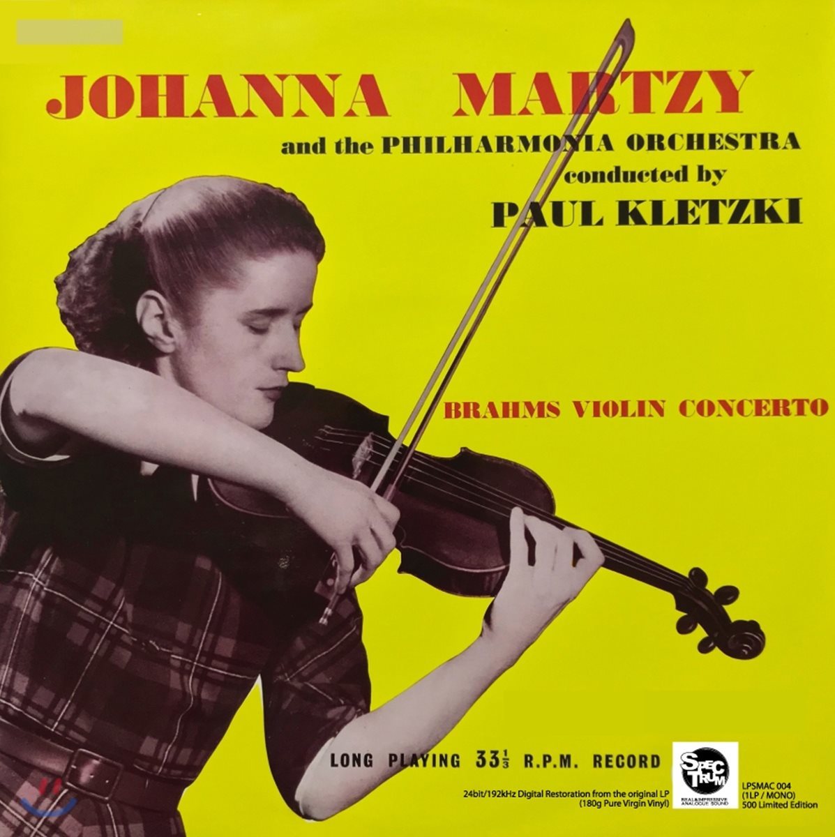 Johanna Martzy 브람스: 바이올린 협주곡 (Brahms: Violin Concerto) 요한나 마르치 [LP]