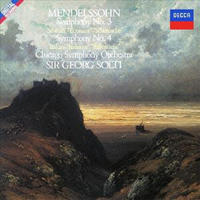 ൨:  3 'Ʈ', 4 'Ż' (Mendelssohn: Symphonies No.3 'Scottish' & No.4 'Italian') (Ltd. Ed)(Ϻ)(CD) - Georg Solti