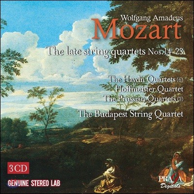 Budapest String Quartet Ʈ: ı   14-23 - ̵, ȣ̽, þ (Mozart: The Late String Quartets)