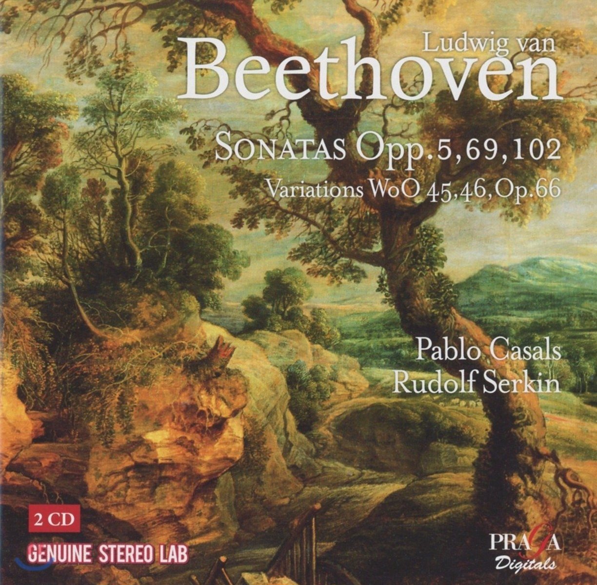 Pablo Casals / Rudolf Serkin 베토벤: 첼로 소나타, 변주곡 (Beethoven: Cello Sonatas Opp.5, 69 &amp; 102, Variations WoO.45, 46, Op.66)